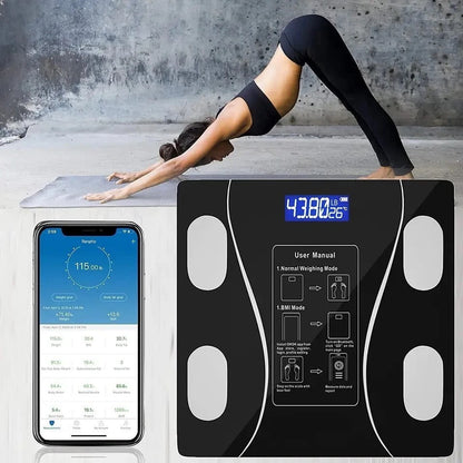 Smart Digital Body Fat Scale | Bluetooth BMI & Body Composition Analyzer for Accurate Health Tracking