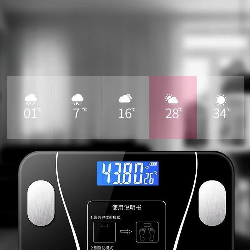 Smart Digital Body Fat Scale | Bluetooth BMI & Body Composition Analyzer for Accurate Health Tracking