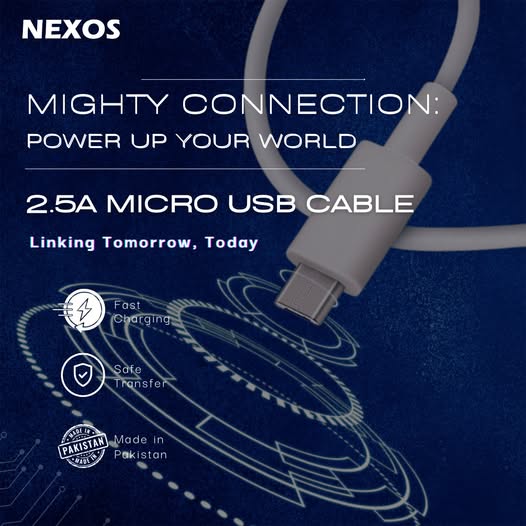 Nexos Original Fast Charging Data Cable – Micro USB / USB to Type-C / Type-C to C)