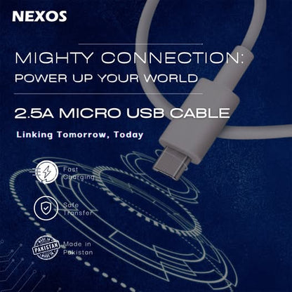 Nexos Original Fast Charging Data Cable – Micro USB / USB to Type-C / Type-C to C)