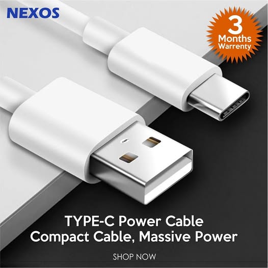 Nexos Original Fast Charging Data Cable – Micro USB / USB to Type-C / Type-C to C)