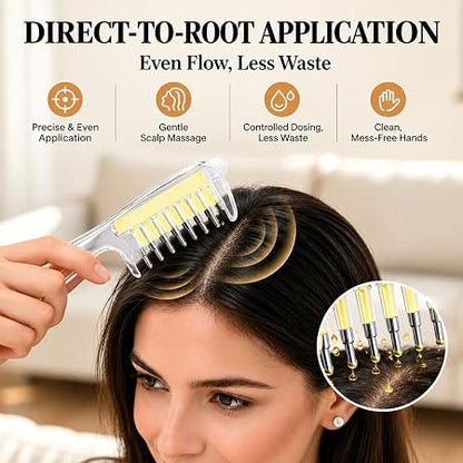 Scalp Hair Oil Applicator Comb, Hair Serum Applicator