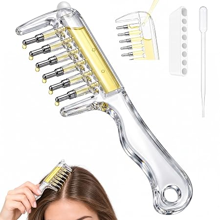 Scalp Hair Oil Applicator Comb, Hair Serum Applicator