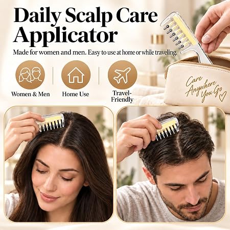 Scalp Hair Oil Applicator Comb, Hair Serum Applicator
