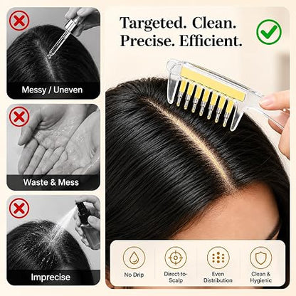 Scalp Hair Oil Applicator Comb, Hair Serum Applicator