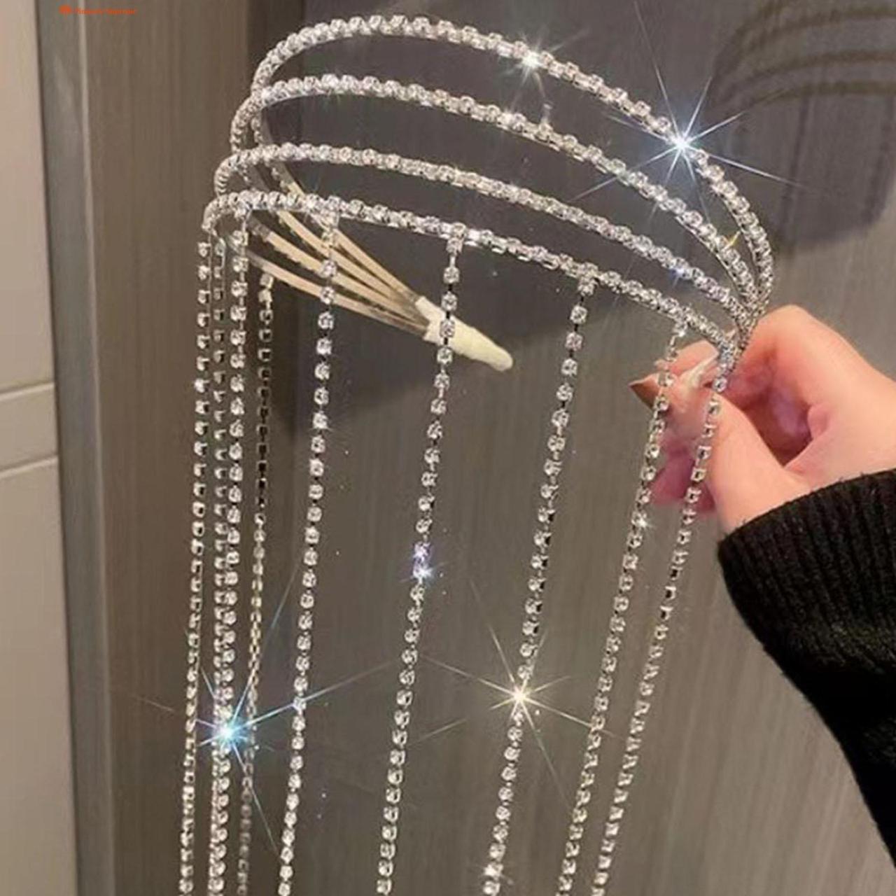 Rhinestone Tassel Headband