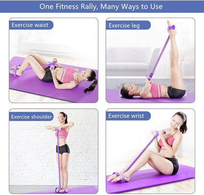 Tummy Trimmer - Foot Pedal Elastic Resistance Band (Random Color)