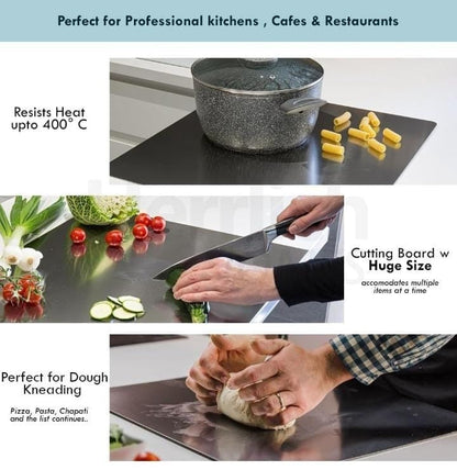 Food-grade stainless steel cutting board (Large size)