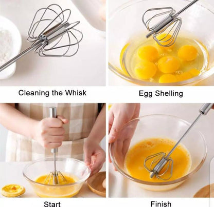 Semi Automatic Whiskers Beater Hand Whisker Stirrer Egg Whisker Coffee Whisker