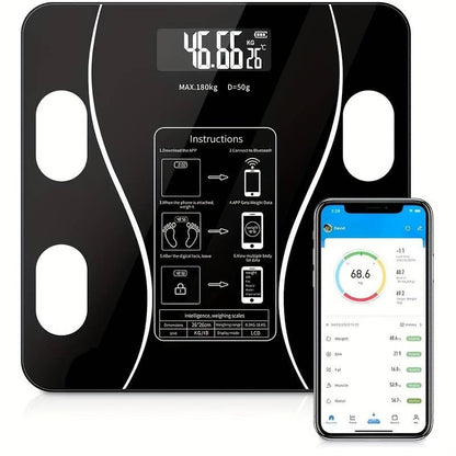 Smart Digital Body Fat Scale | Bluetooth BMI & Body Composition Analyzer for Accurate Health Tracking