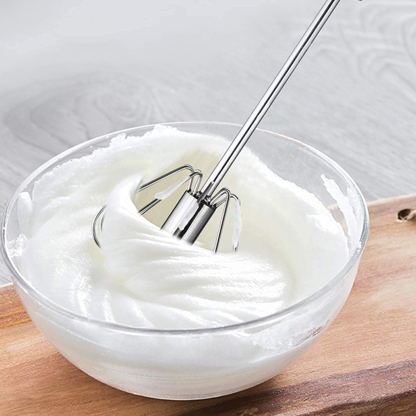 Semi Automatic Whiskers Beater Hand Whisker Stirrer Egg Whisker Coffee Whisker